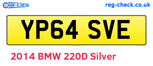 YP64SVE are the vehicle registration plates.