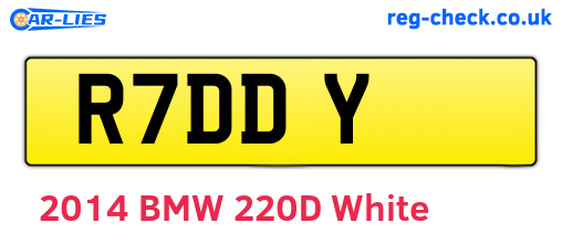 R7DDY are the vehicle registration plates.