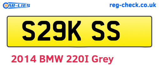 S29KSS are the vehicle registration plates.