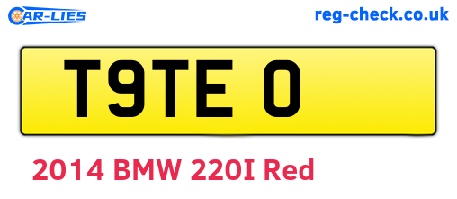 T9TEO are the vehicle registration plates.