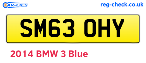 SM63OHY are the vehicle registration plates.