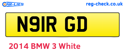 N91RGD are the vehicle registration plates.