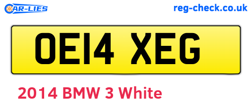 OE14XEG are the vehicle registration plates.