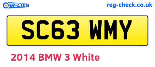 SC63WMY are the vehicle registration plates.