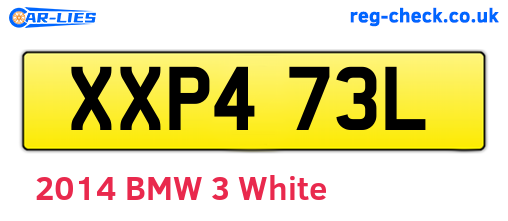 XXP473L are the vehicle registration plates.