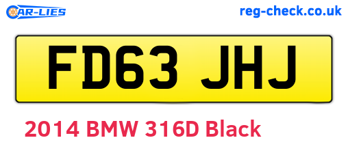 FD63JHJ are the vehicle registration plates.