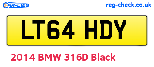 LT64HDY are the vehicle registration plates.