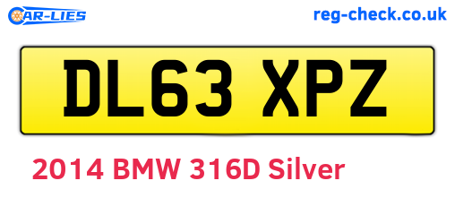 DL63XPZ are the vehicle registration plates.