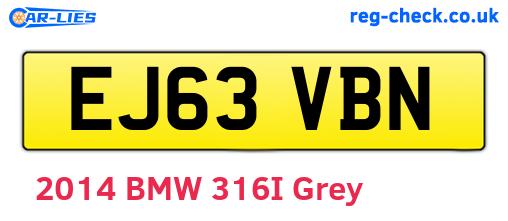 EJ63VBN are the vehicle registration plates.