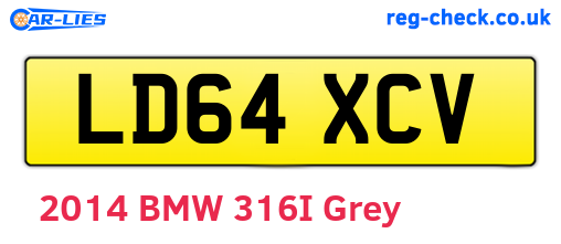 LD64XCV are the vehicle registration plates.