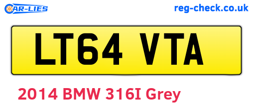 LT64VTA are the vehicle registration plates.