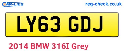 LY63GDJ are the vehicle registration plates.