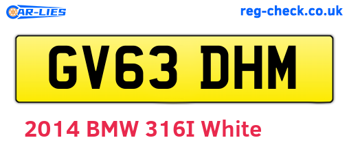 GV63DHM are the vehicle registration plates.