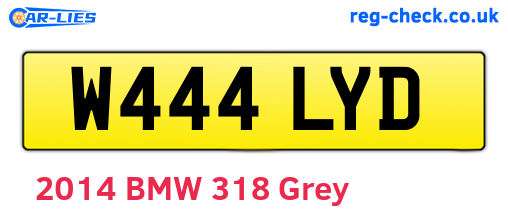 W444LYD are the vehicle registration plates.
