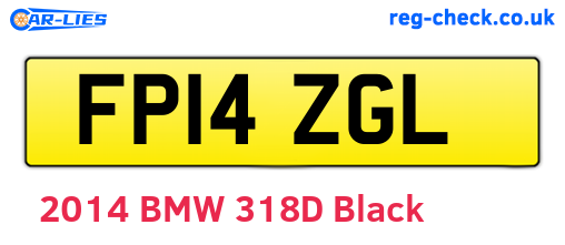 FP14ZGL are the vehicle registration plates.