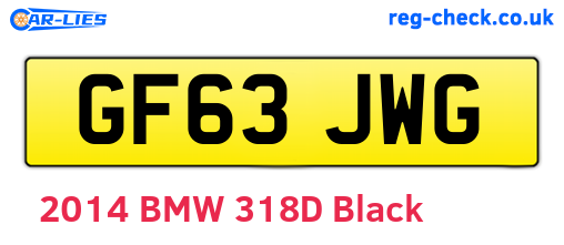 GF63JWG are the vehicle registration plates.