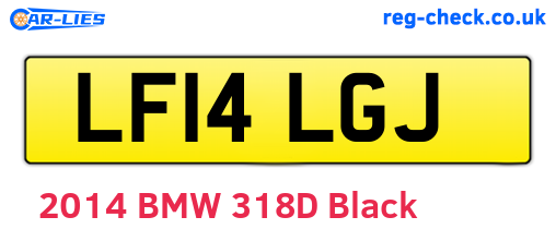 LF14LGJ are the vehicle registration plates.
