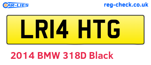 LR14HTG are the vehicle registration plates.