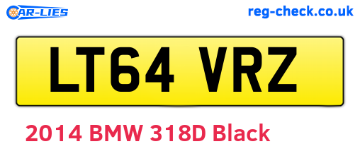LT64VRZ are the vehicle registration plates.