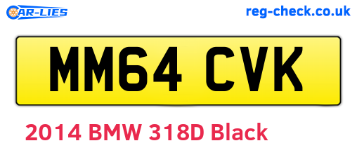 MM64CVK are the vehicle registration plates.