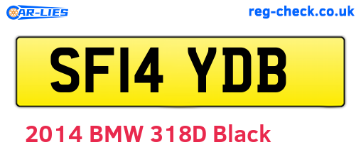 SF14YDB are the vehicle registration plates.