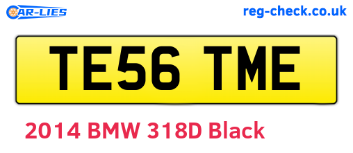 TE56TME are the vehicle registration plates.