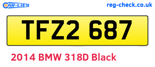 TFZ2687 are the vehicle registration plates.