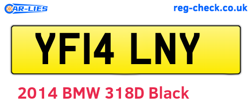 YF14LNY are the vehicle registration plates.