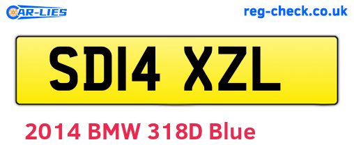 SD14XZL are the vehicle registration plates.