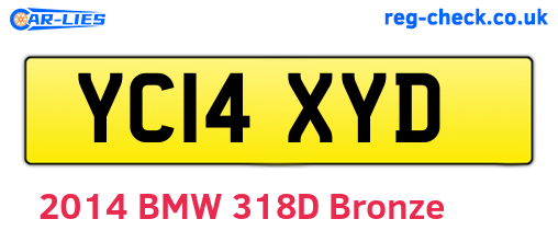 YC14XYD are the vehicle registration plates.