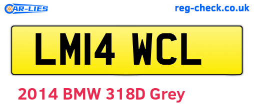 LM14WCL are the vehicle registration plates.