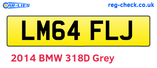 LM64FLJ are the vehicle registration plates.