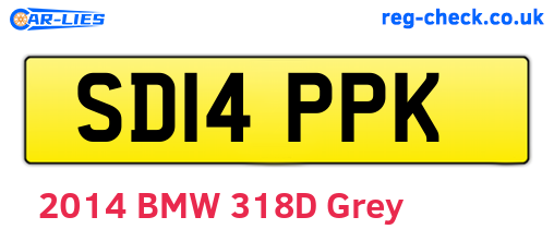 SD14PPK are the vehicle registration plates.