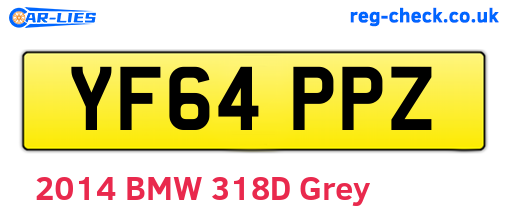 YF64PPZ are the vehicle registration plates.