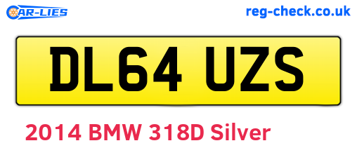 DL64UZS are the vehicle registration plates.
