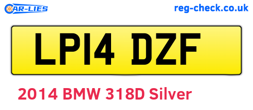 LP14DZF are the vehicle registration plates.