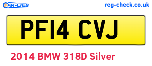 PF14CVJ are the vehicle registration plates.