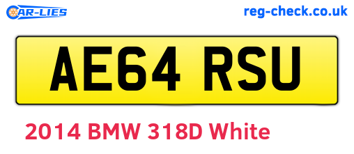AE64RSU are the vehicle registration plates.