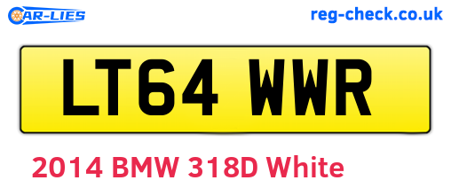 LT64WWR are the vehicle registration plates.