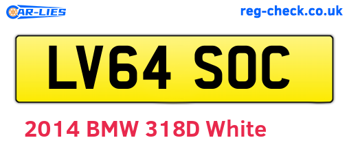 LV64SOC are the vehicle registration plates.