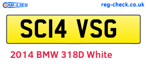SC14VSG are the vehicle registration plates.