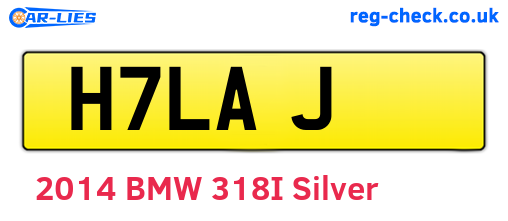 H7LAJ are the vehicle registration plates.