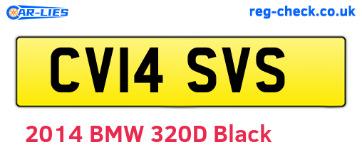 CV14SVS are the vehicle registration plates.