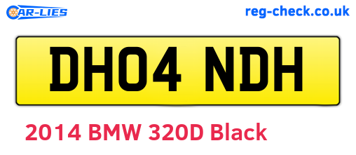 DH04NDH are the vehicle registration plates.