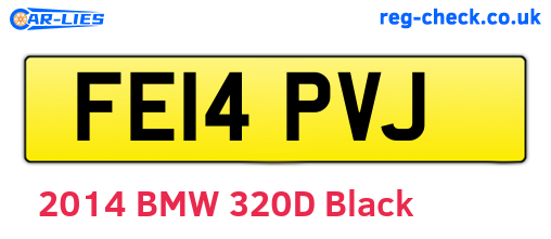 FE14PVJ are the vehicle registration plates.