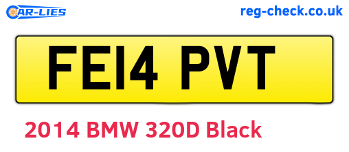 FE14PVT are the vehicle registration plates.