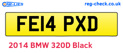 FE14PXD are the vehicle registration plates.
