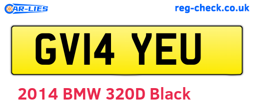 GV14YEU are the vehicle registration plates.