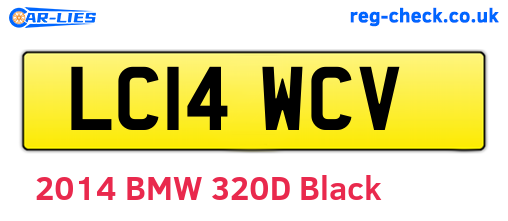 LC14WCV are the vehicle registration plates.