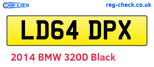 LD64DPX are the vehicle registration plates.